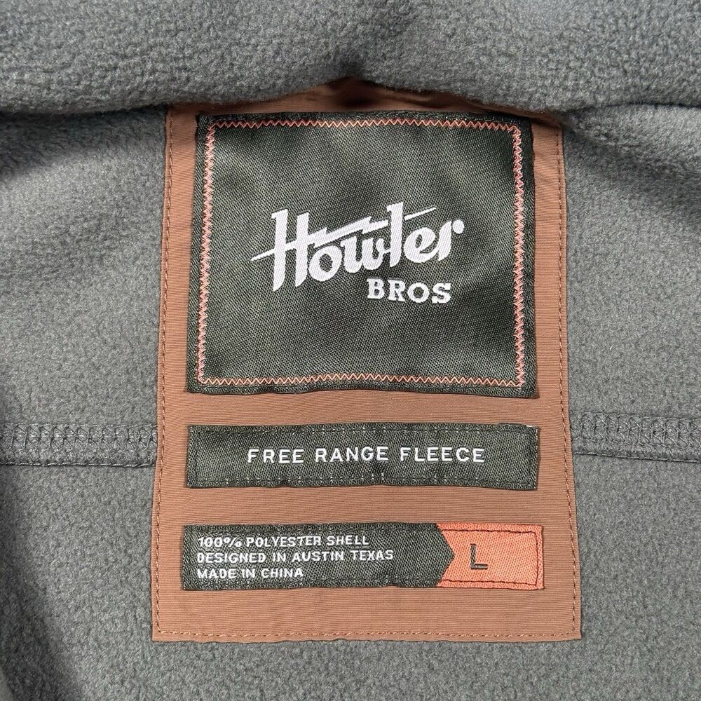 Howler Brothers Bros Free Range Fleece Vest Oregano Color Mens Large - Picture 5 of 8